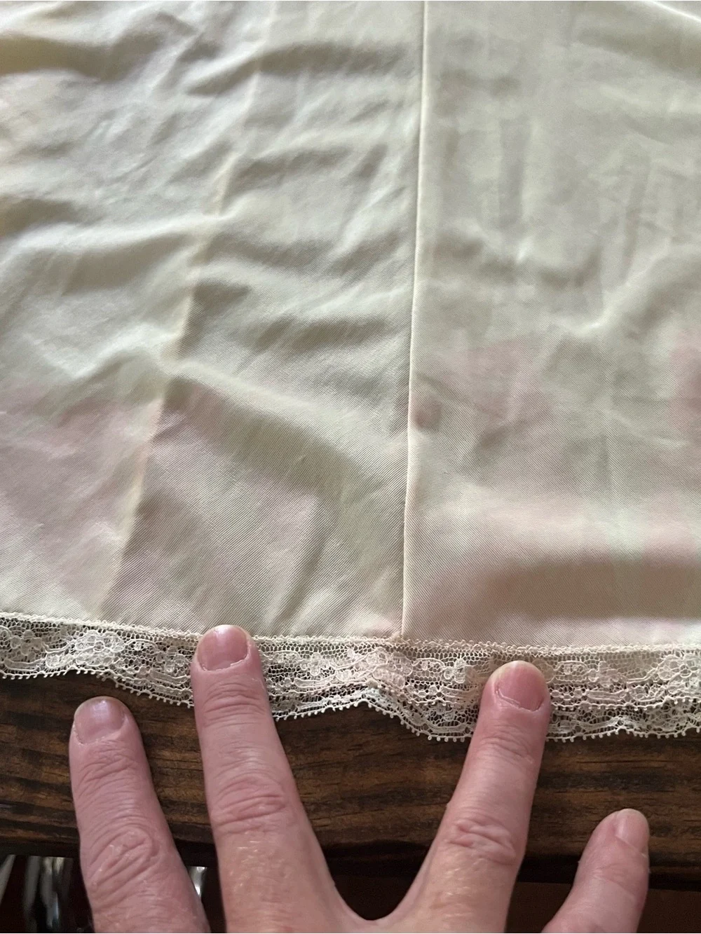 Vintage Womens Sheer Pale Yellow Flowers Spaghetti Strap Nightgown Nightie Lace - Picture 11 of 16